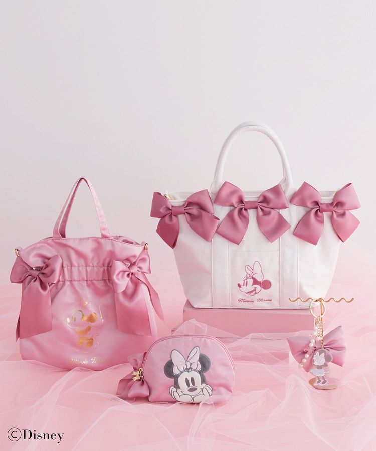 Maison de FLEUR「Minnie Mouse/ラウンドポーチ」|ポーチ|