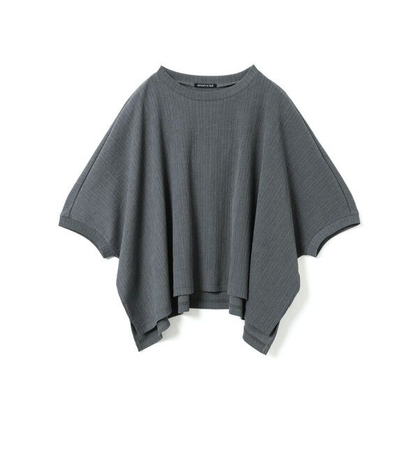 mizuiro ind「mizuiro ind クレープワイドプルオーバー」|Tシャツ・カットソー|ダークグレー