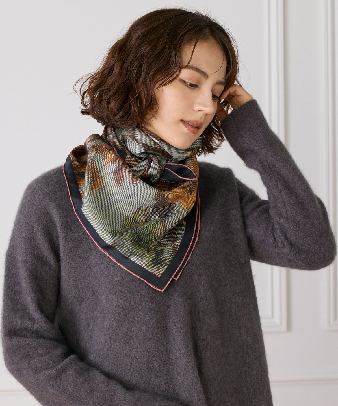 FAVORITE SUKINAMONO「Classical Dani Scarf スカーフ《Tapis Noir》」|ストール|