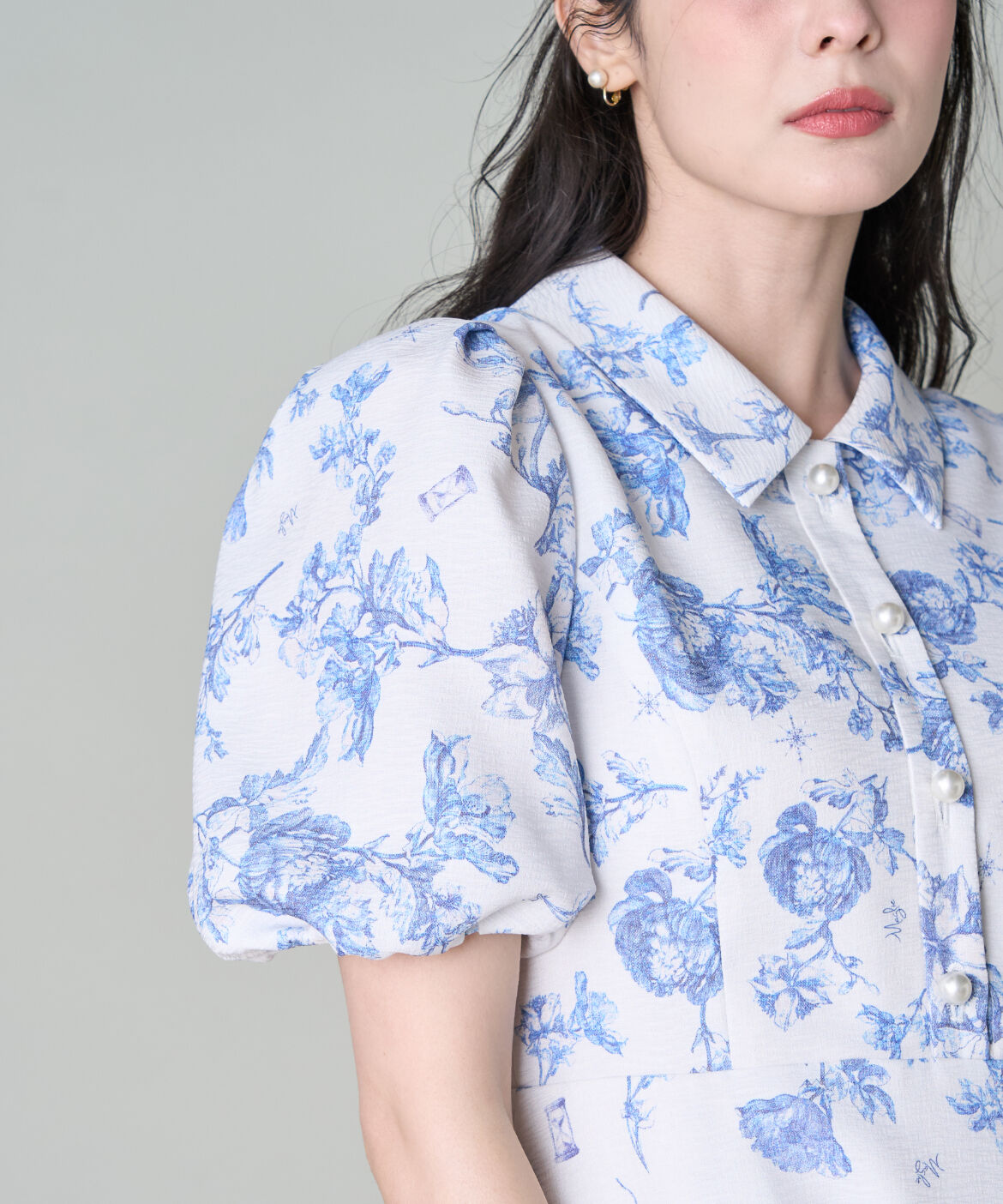 Maglie le cassetto「《大きいサイズ》トワルドジュイ風ワンピース《M Maglie le cassetto》」|ワンピース|