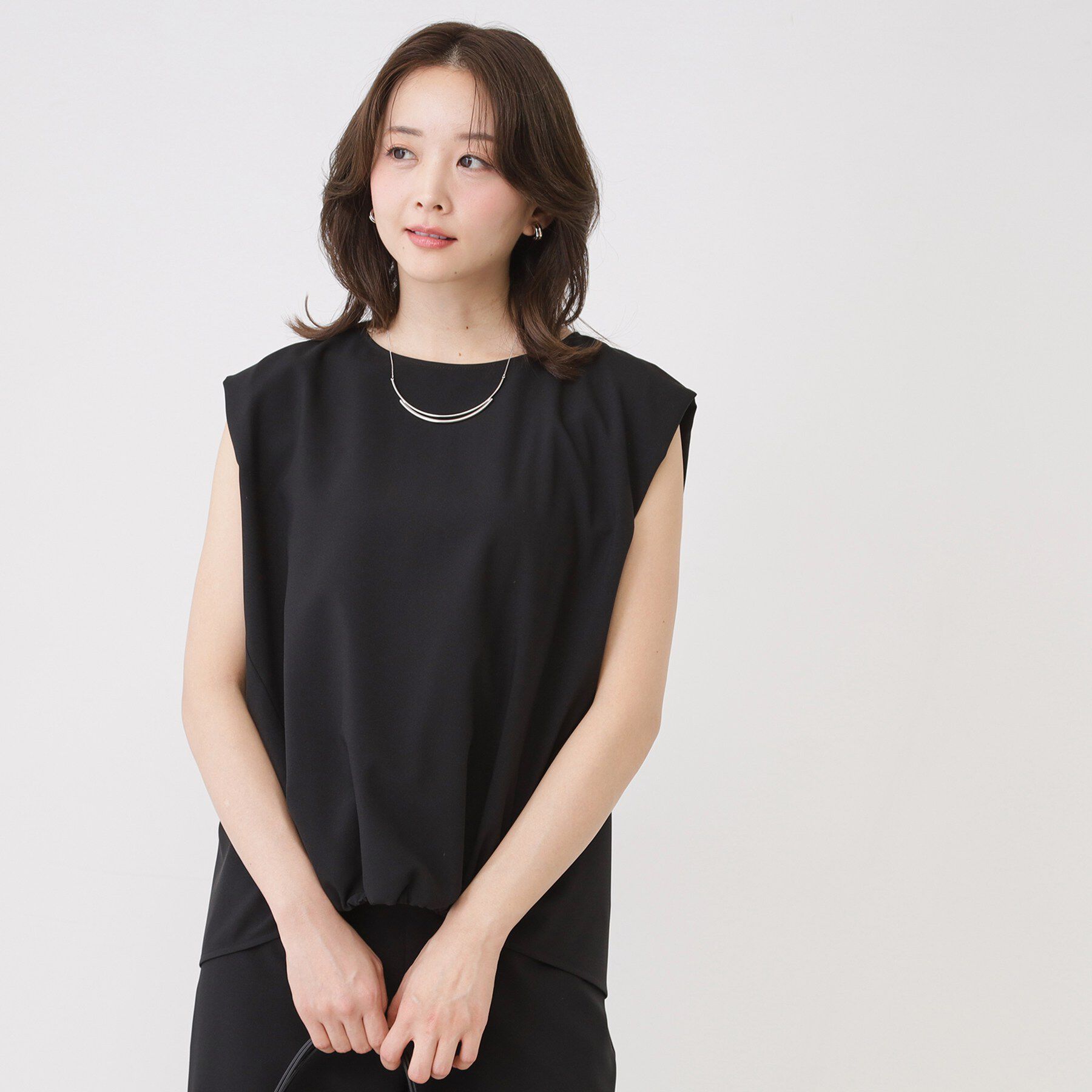 COUP DE CHANCE「【手洗い可／セットアップ可】フロント裾ギャザープルオーバー」|Tシャツ・カットソー|