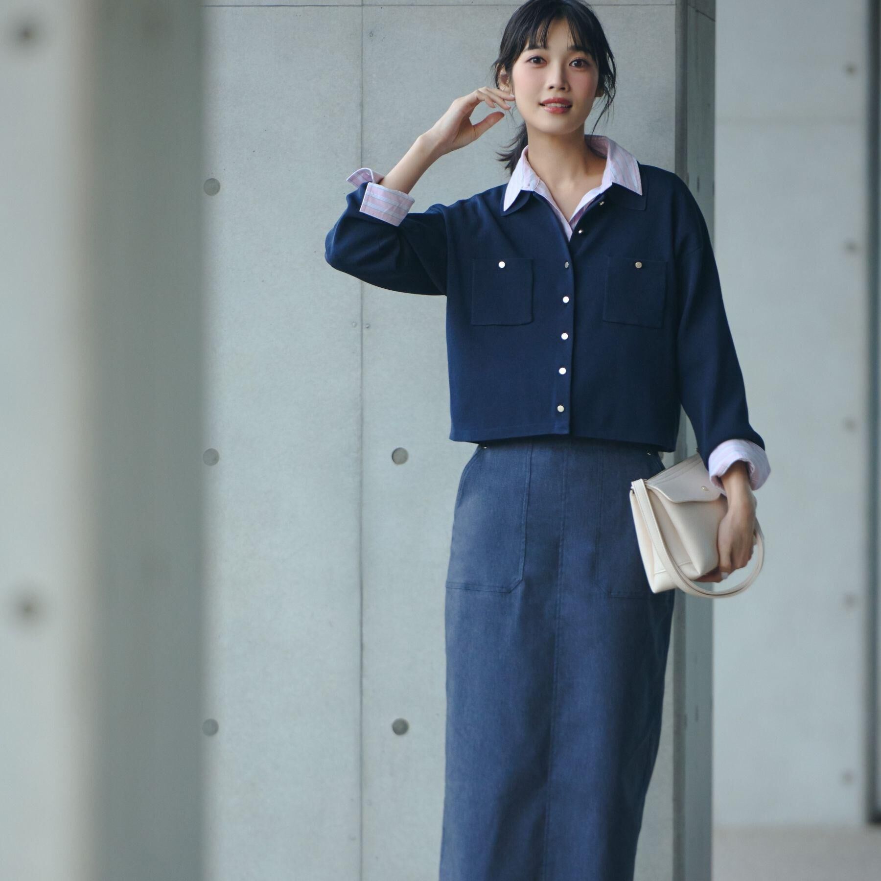 grove「高評価！一枚でも羽織でも、大人のTOPS風カーディガン」|カーディガン|