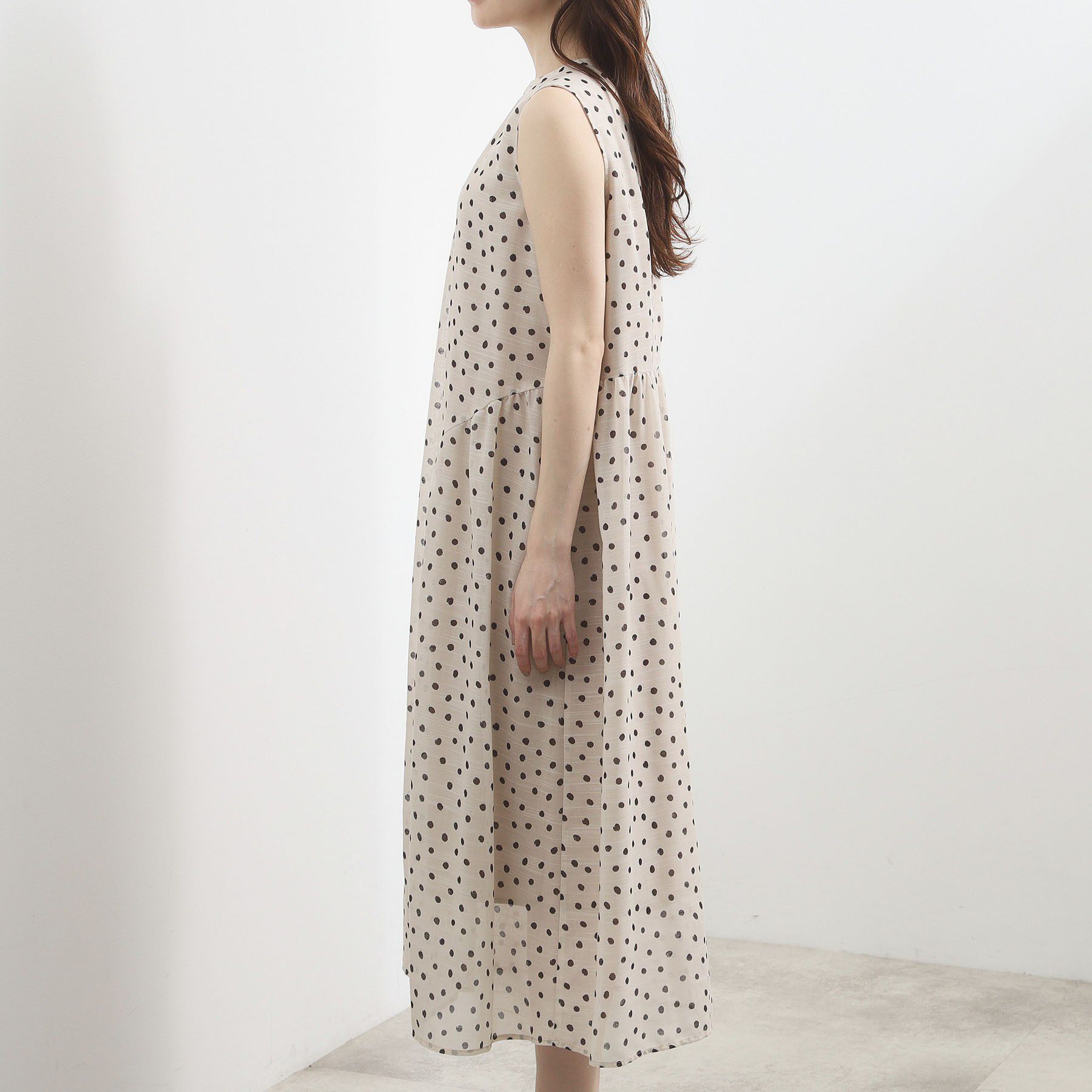 grove「【貴島明日香さん着用】シアードットワンピース」|ワンピース|