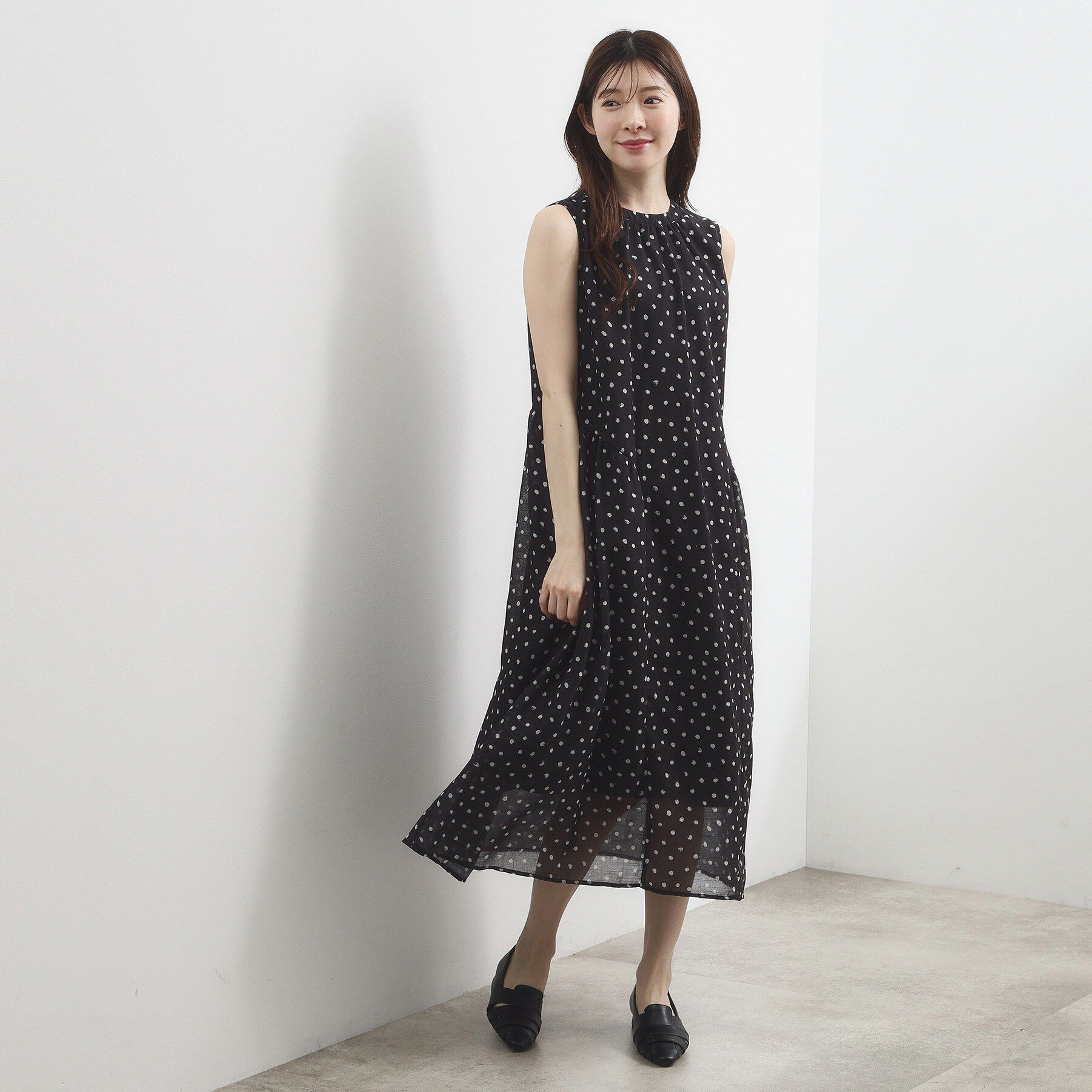 grove「【貴島明日香さん着用】シアードットワンピース」|ワンピース|
