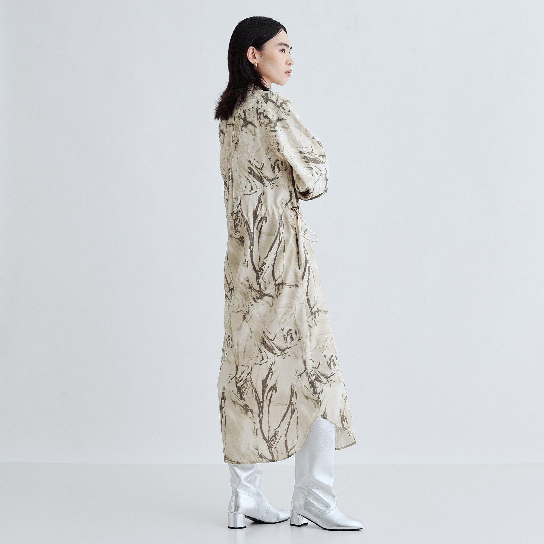 GALLEST「ウォータープリントシャツワンピース」|ワンピース|