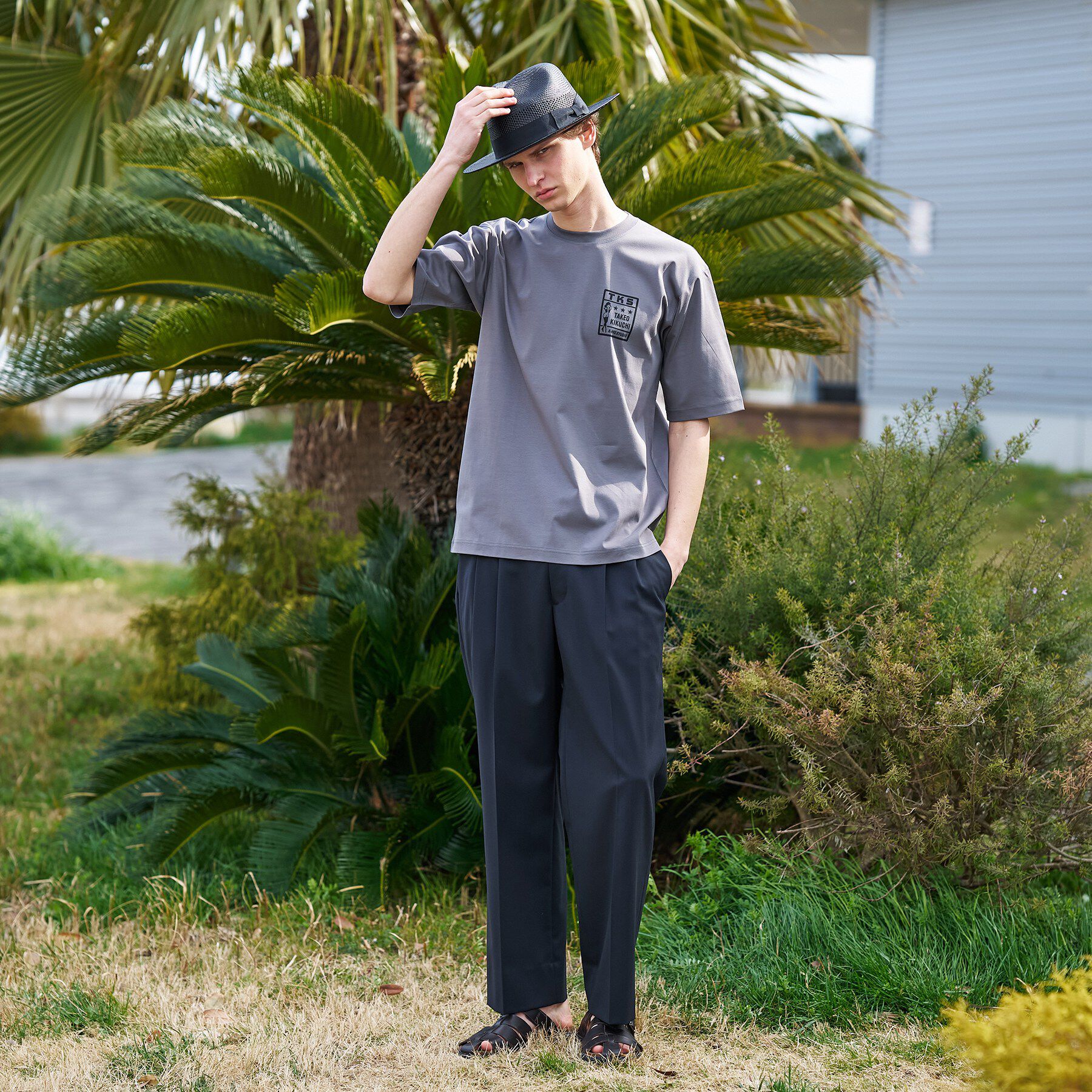 TAKEO KIKUCHI「【BOWLER HAT LABEL】アイスクリアコットン ピンナップガール 半袖Tシャツ」|Tシャツ・カットソー|
