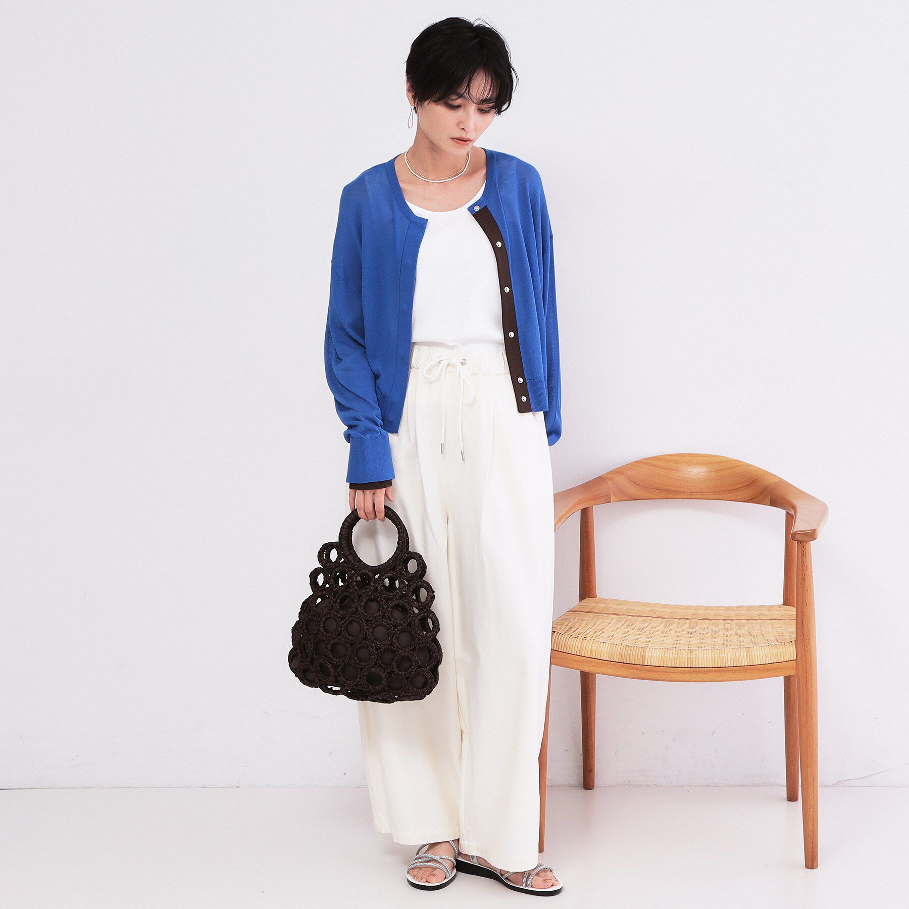OPAQUE.CLIP「くるくるリング雑材バッグ」|ハンドバッグ|