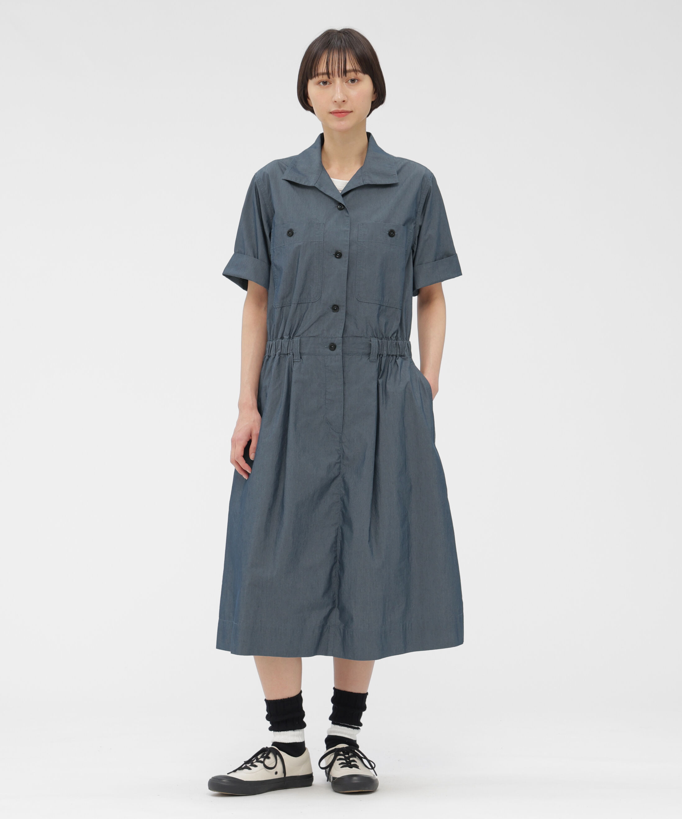 MHL.「SUPERLIGHT COTTON NYLON DRESS」|ワンピース|