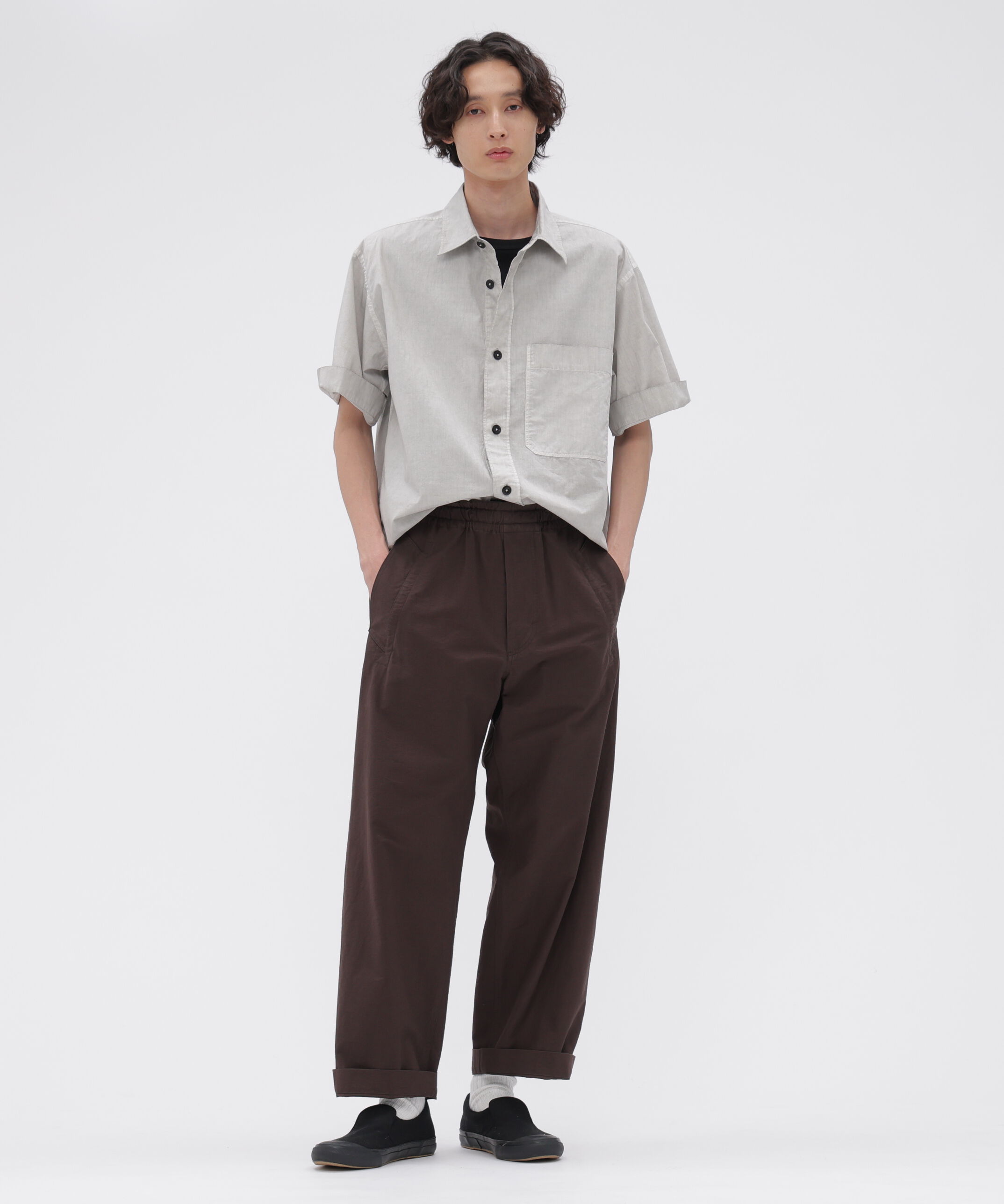 MHL.「CARBON DYED COTTON POLIN SHIRT」|シャツ・ブラウス|