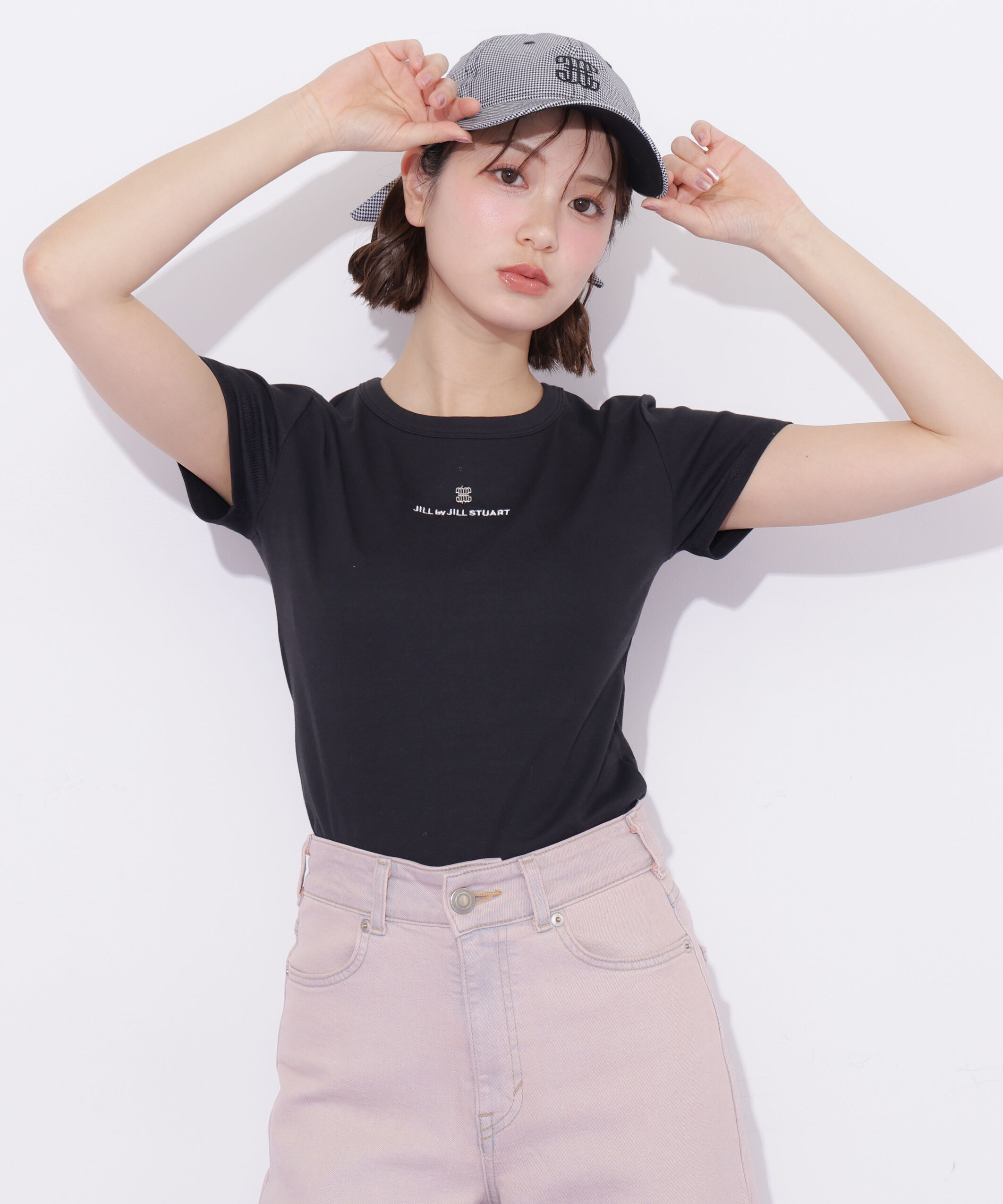  「コンパクトワンポイントロゴTシャツ」|Tシャツ・カットソー|ブラック