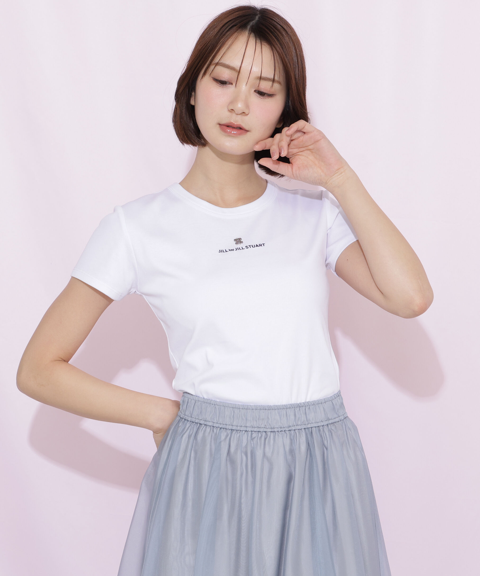  「コンパクトワンポイントロゴTシャツ」|Tシャツ・カットソー|