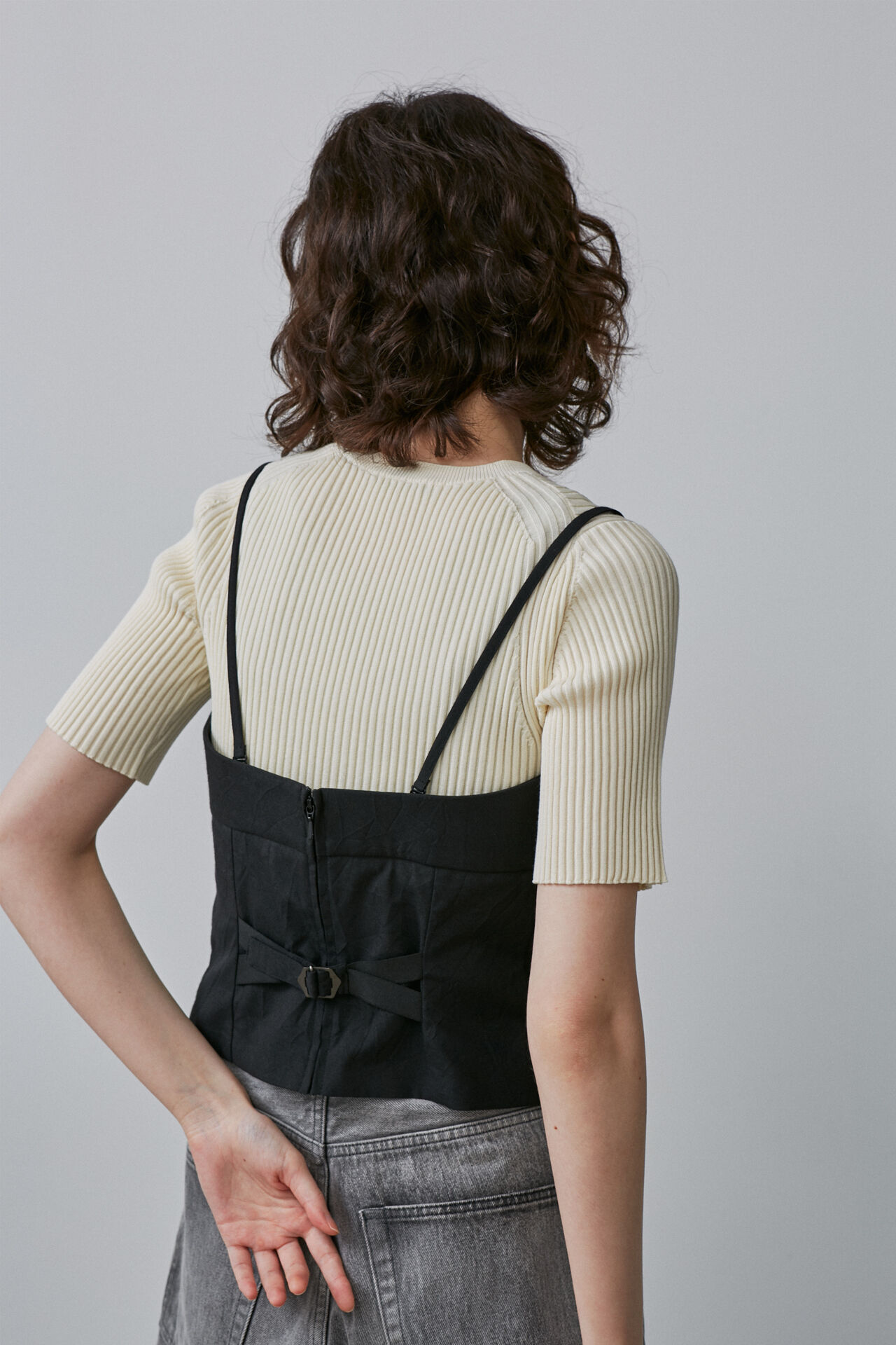 YLEVE 「YLEVE / T/C TROPICAL WASHER BARE TOP」|シャツ・ブラウス|
