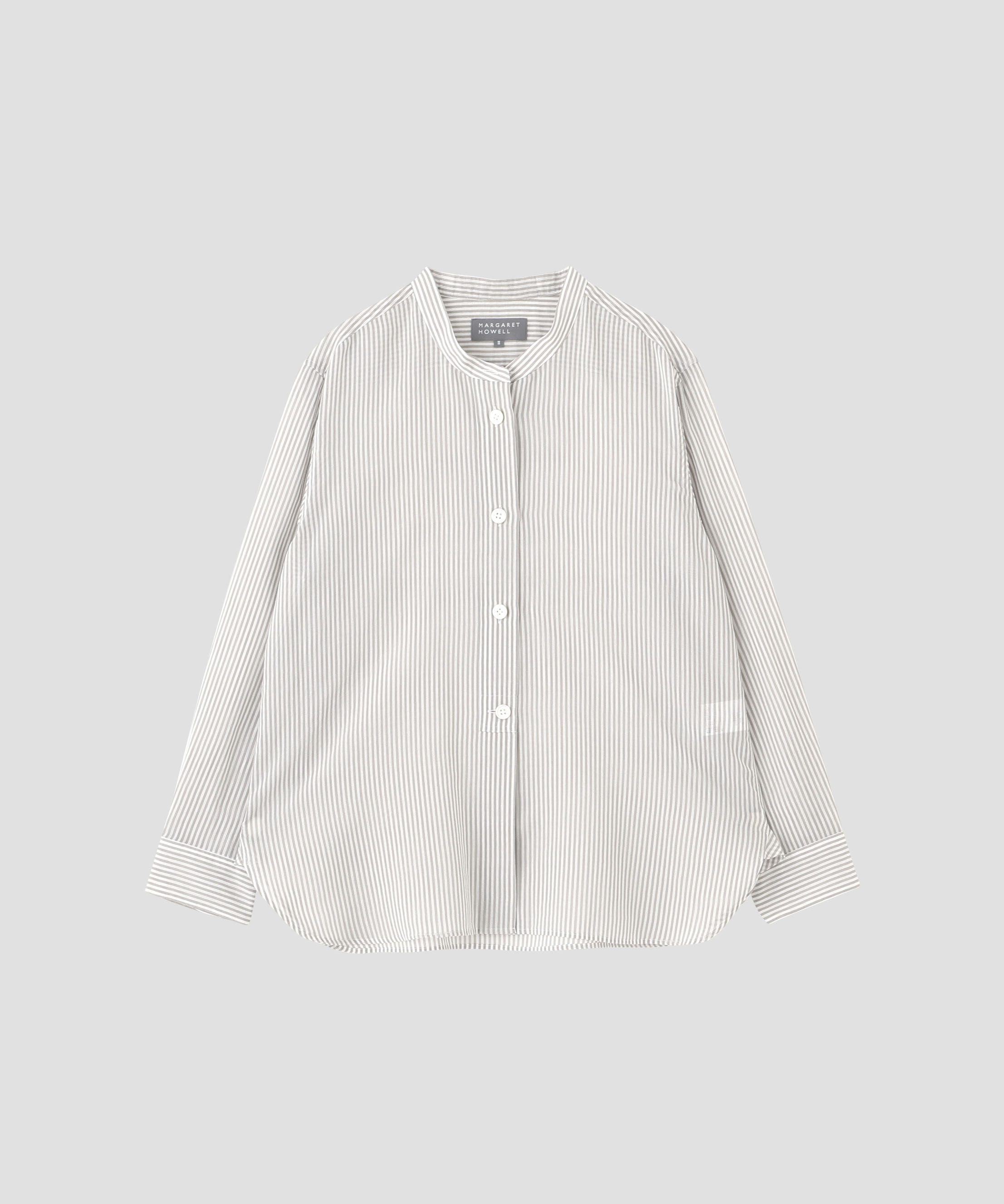  「COTTON SILK STRIPE SHIRT」|シャツ・ブラウス|