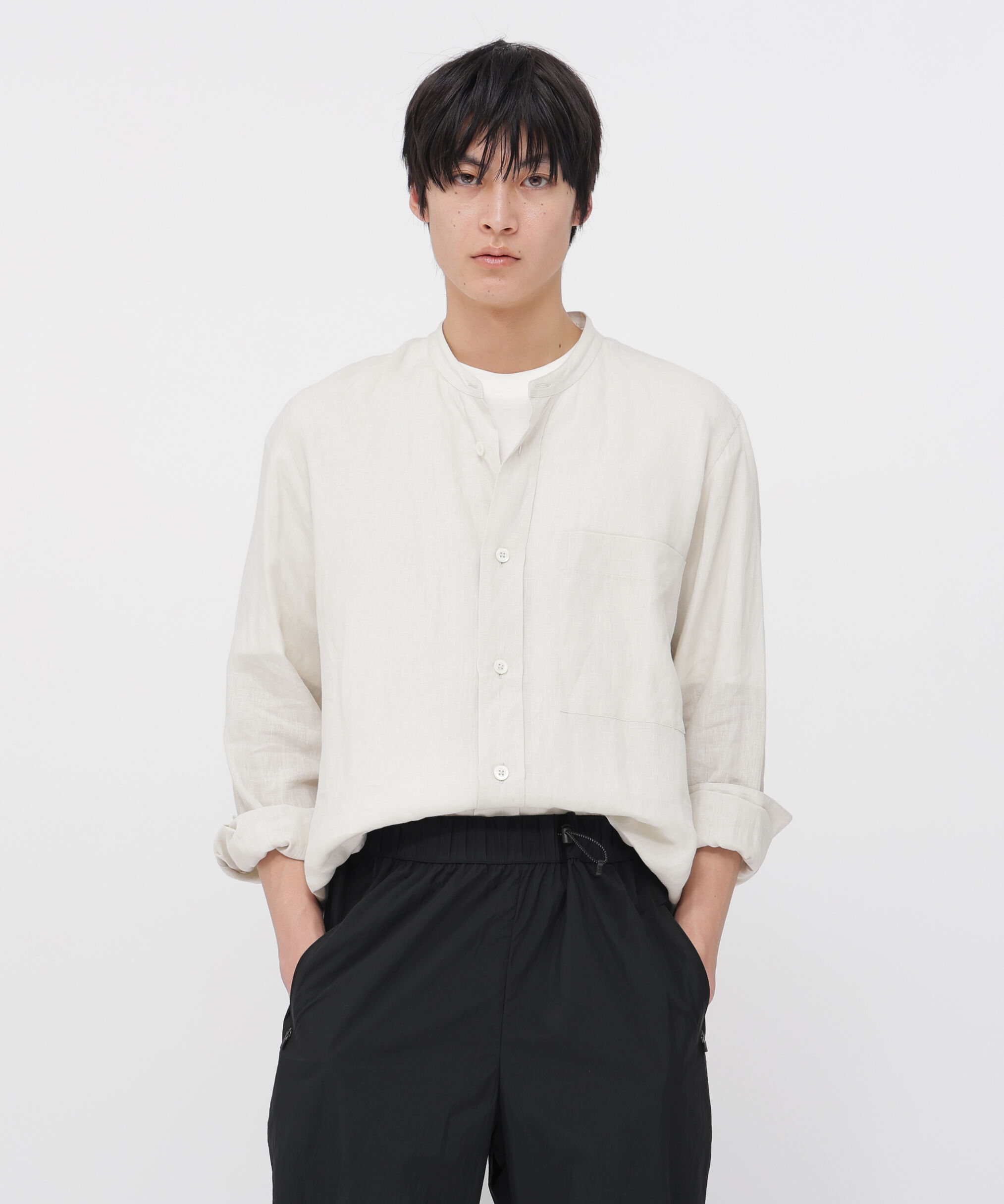 MARGARET HOWELL「SHIRTING LINEN SHIRT」|シャツ・ブラウス|ECRU2