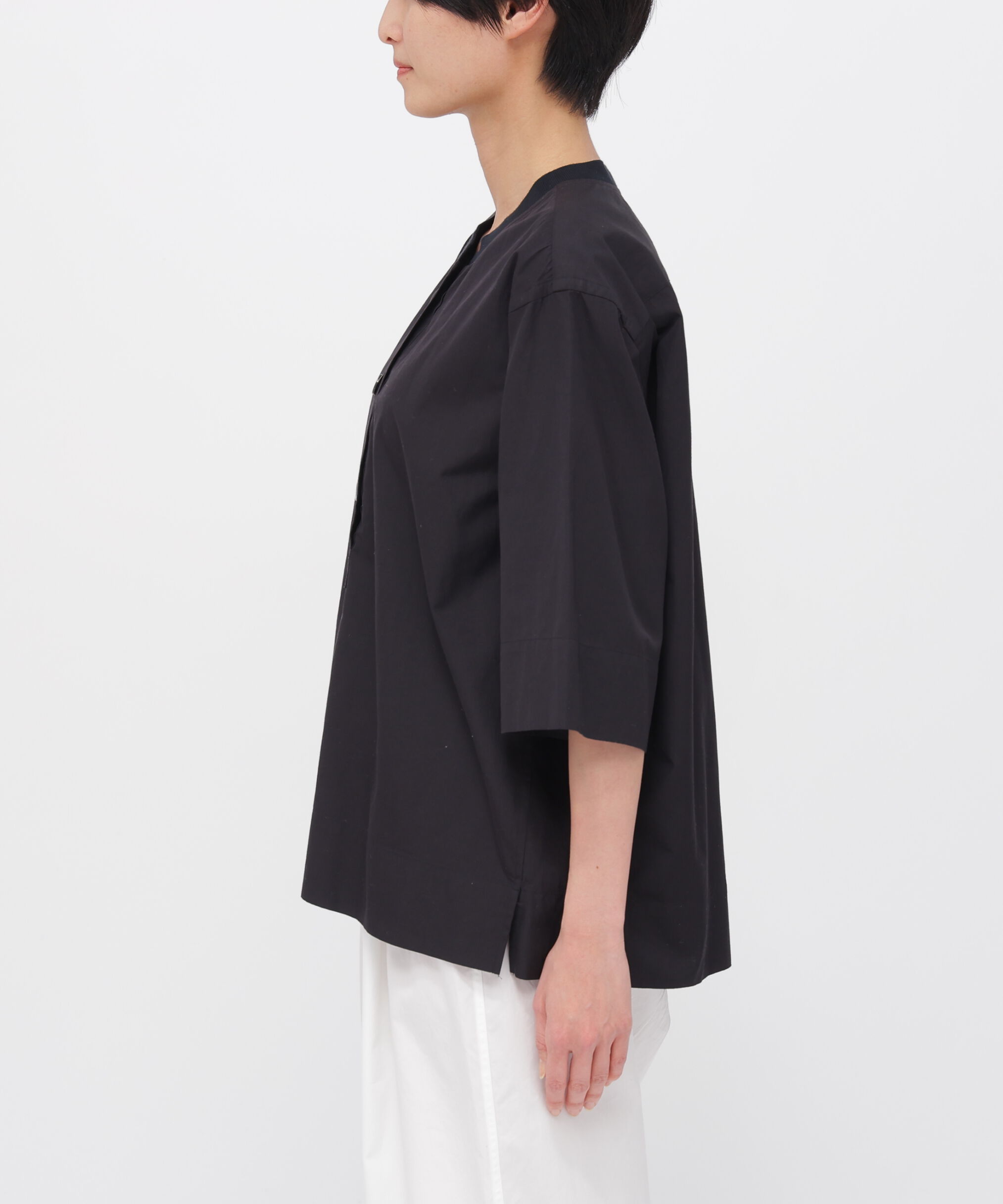 MARGARET HOWELL HOUSEHOLDGOODS「COTTON LINEN POPLIN SHIRT」|シャツ・ブラウス|
