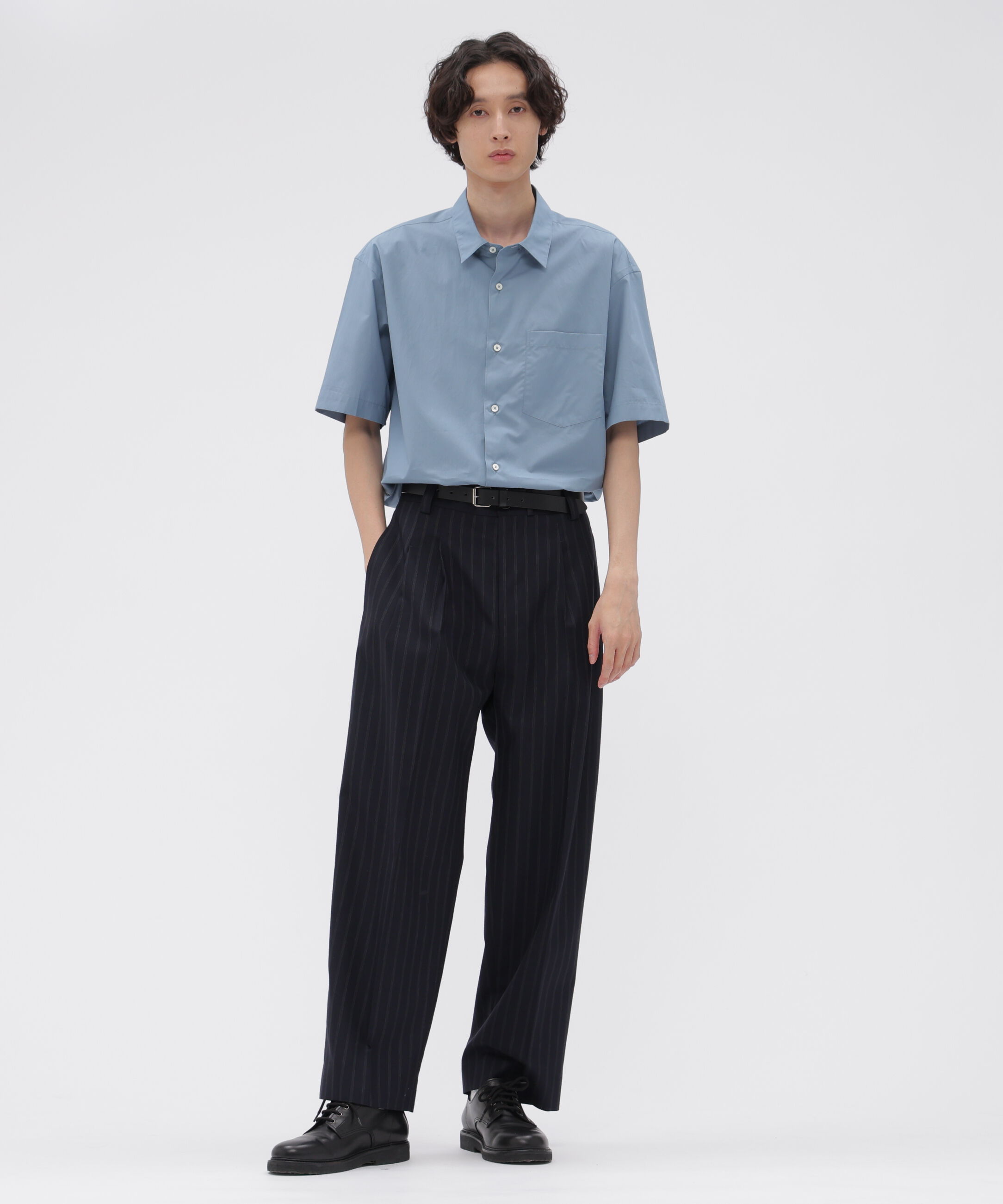 MARGARET HOWELL「HIGHDENSE COTTON POPLIN SHIRT」|シャツ・ブラウス|
