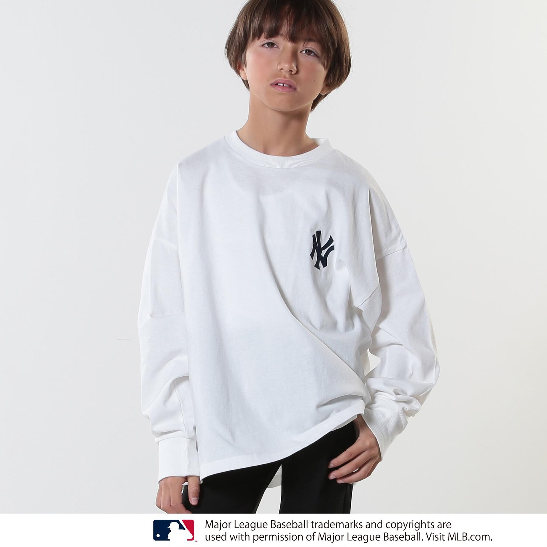 SHOO･LA･RUE「【MLB】オーバーサイズロンT」|Tシャツ・カットソー|オフホワイト(003