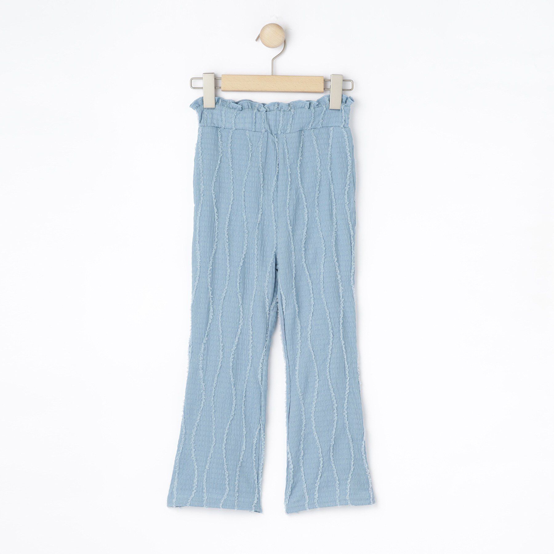 SHOO･LA･RUE「【100-150cm】フリンジジャガードフレアパンツ」|その他|