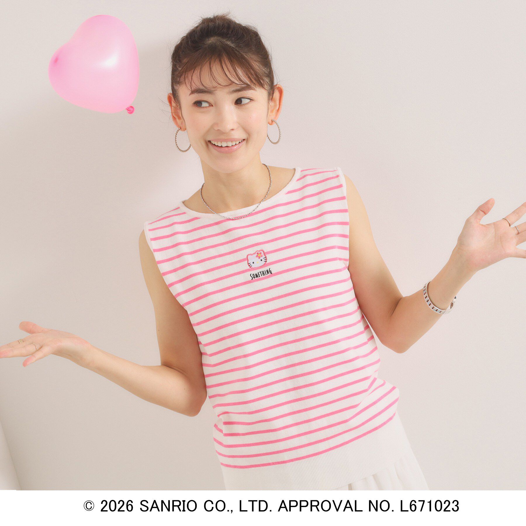 ITS&rsquo;DEMO「SOMETHING&times;HELLO KITTY ニット」|ニット・セーター|オフホワイト(303