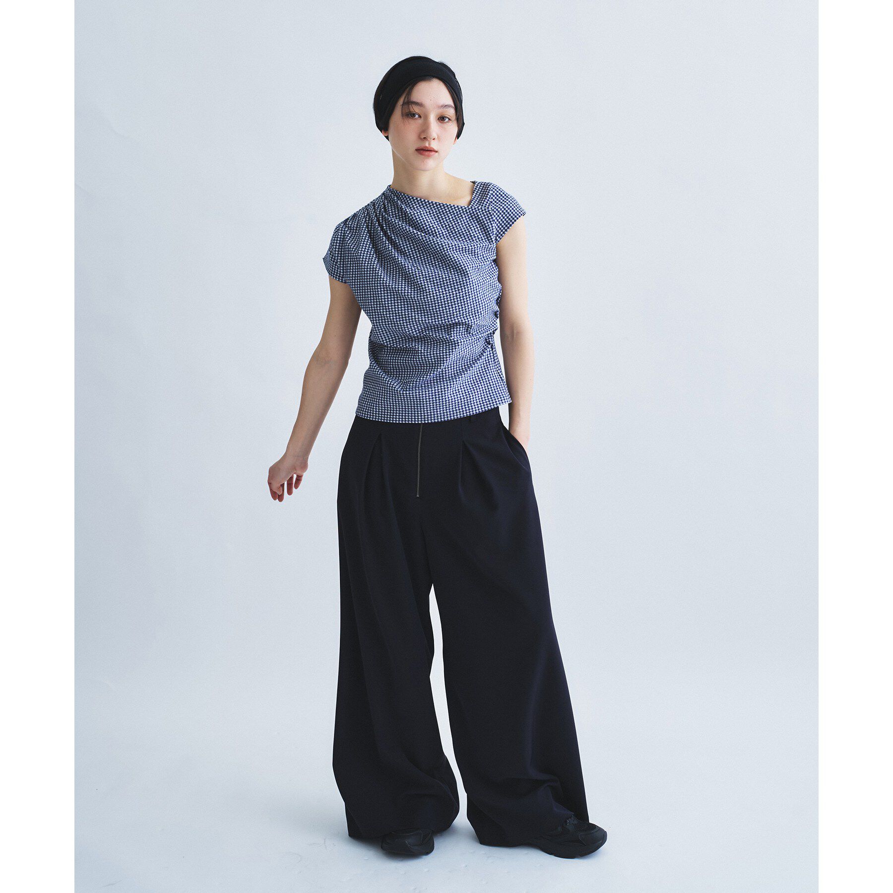 CODE A「gingham edge tops」|Tシャツ・カットソー|
