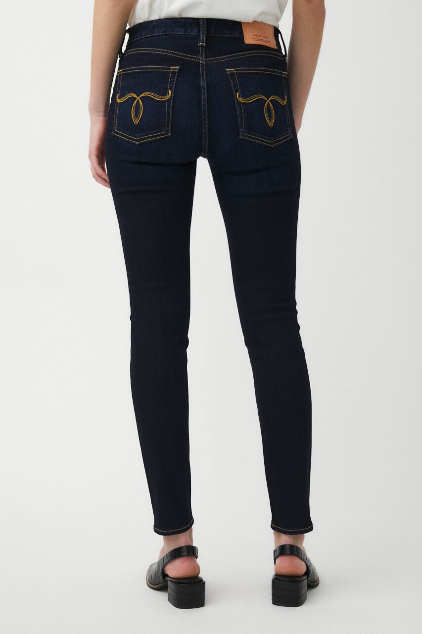 MOUSSY「WF Rebirth embroidery スキニー」|デニム|