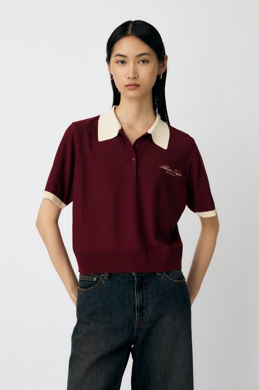 MOUSSY「HALF SLEEVE ニットポロ」|ニット・セーター|BRD
