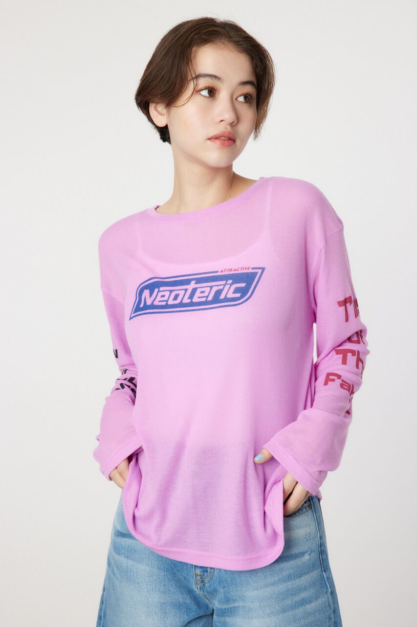 RODEO CROWNS「NeotericシアーロングスリーブTシャツ」|Tシャツ・カットソー|L/PNK1