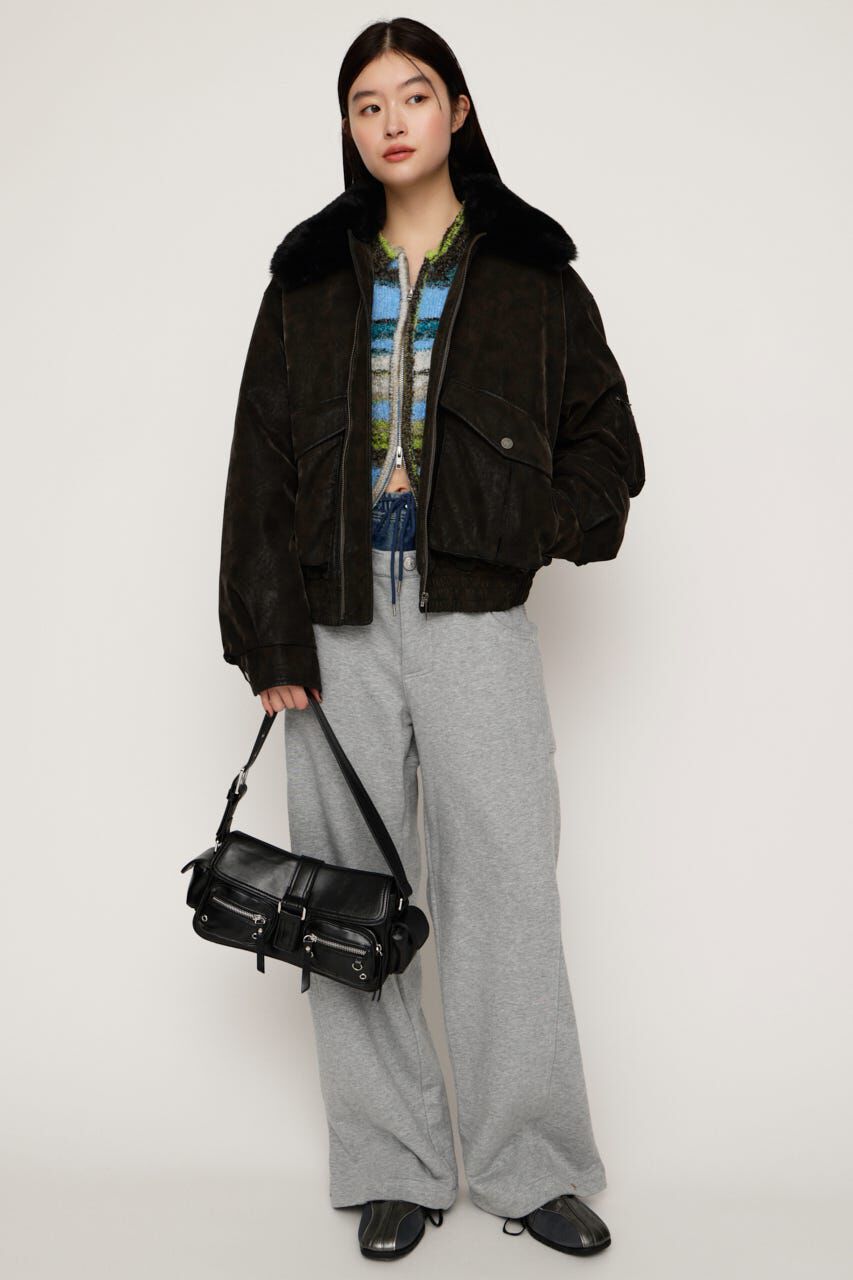 SLY「WASHED PUFFER ブルゾン」|ブルゾン・スタジャン|