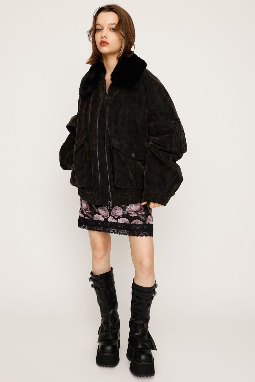 SLY「WASHED PUFFER ブルゾン」|ブルゾン・スタジャン|