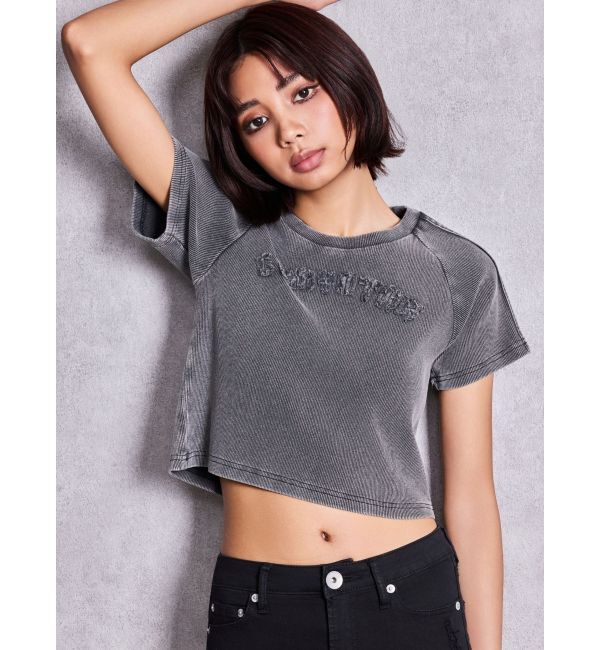 GYDA「GEMYNTAR patchブリーチトップス」|Tシャツ・カットソー|