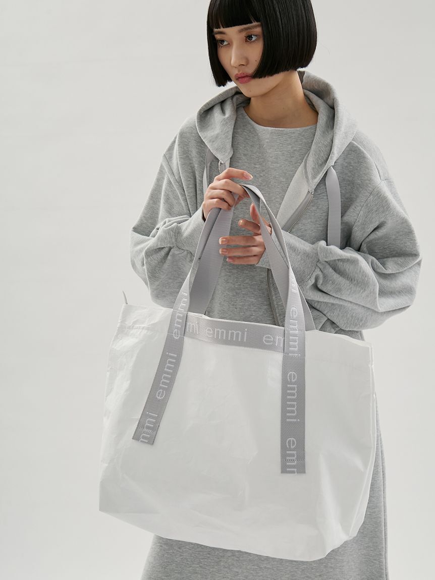 emmi atelier「【ONLINE限定】撥水emmiロゴビックトートバッグ」|トートバッグ|