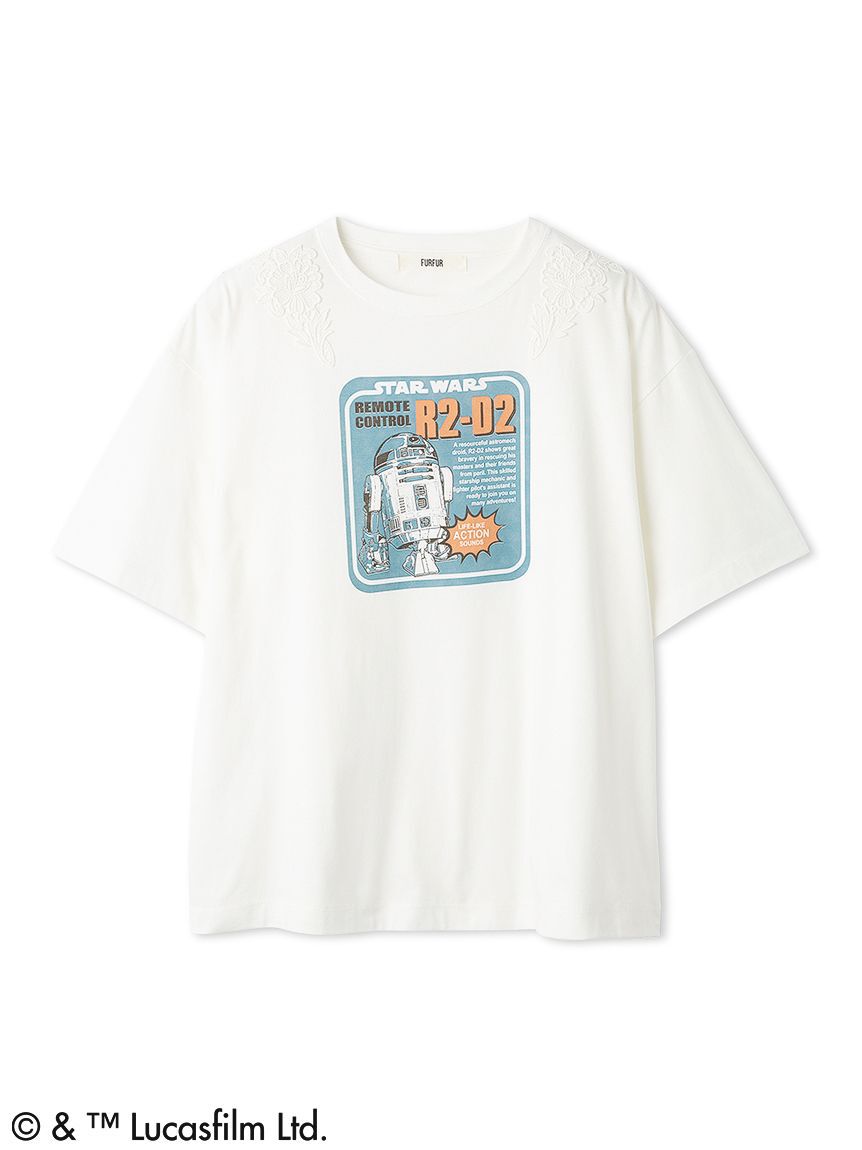 FURFUR「【STAR WARS(TM)】グラフィックプリントレースTシャツ」|Tシャツ・カットソー|WHT