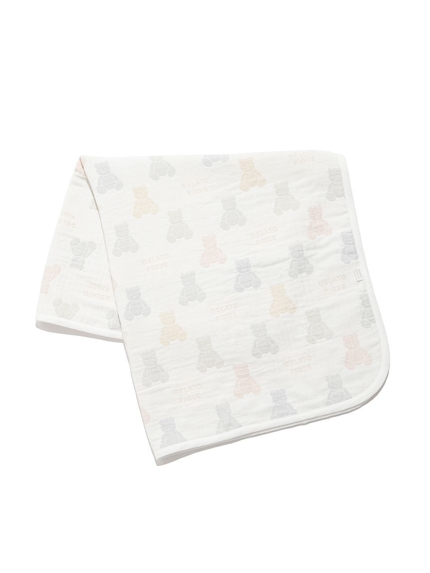 GELATO PIQUE KIDS & BABY「【ラッピング済み】【BABY】ベア３重ガーゼブランケット&スタイSET」|その他ベビー用品|