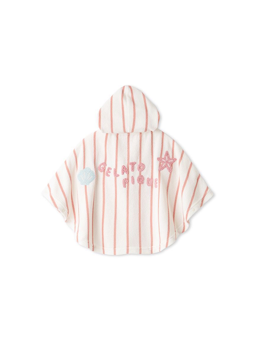 GELATO PIQUE KIDS & BABY「【BABY】【UVカット】ストライプパイルポンチョ」|その他ベビーウェア|