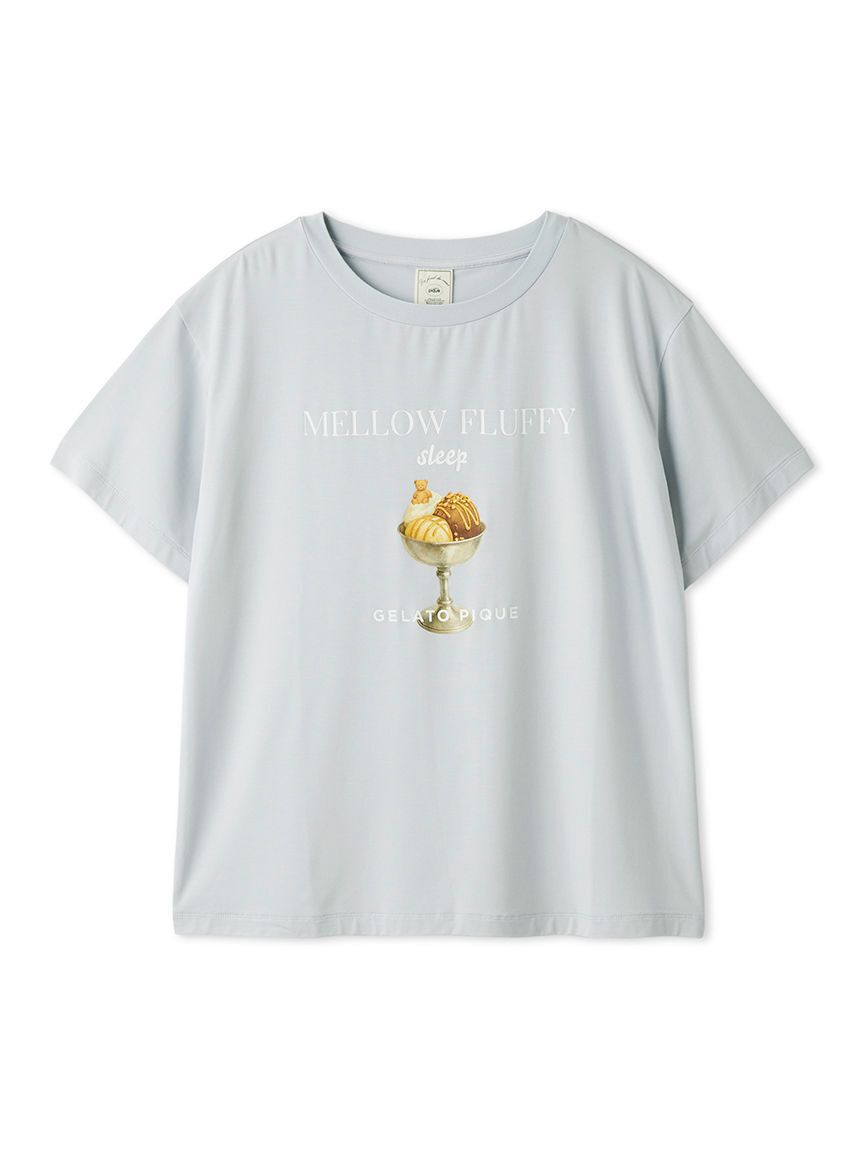 gelato pique「【接触冷感】COOLレーヨンデザートロゴTシャツ」|ルームウェア|