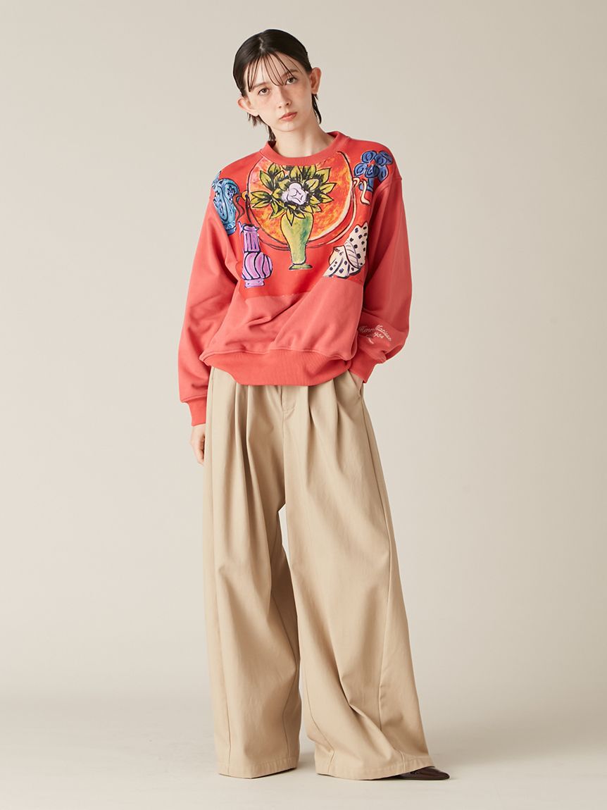 LILY BROWN「ワイドレッグタックパンツ」|その他|