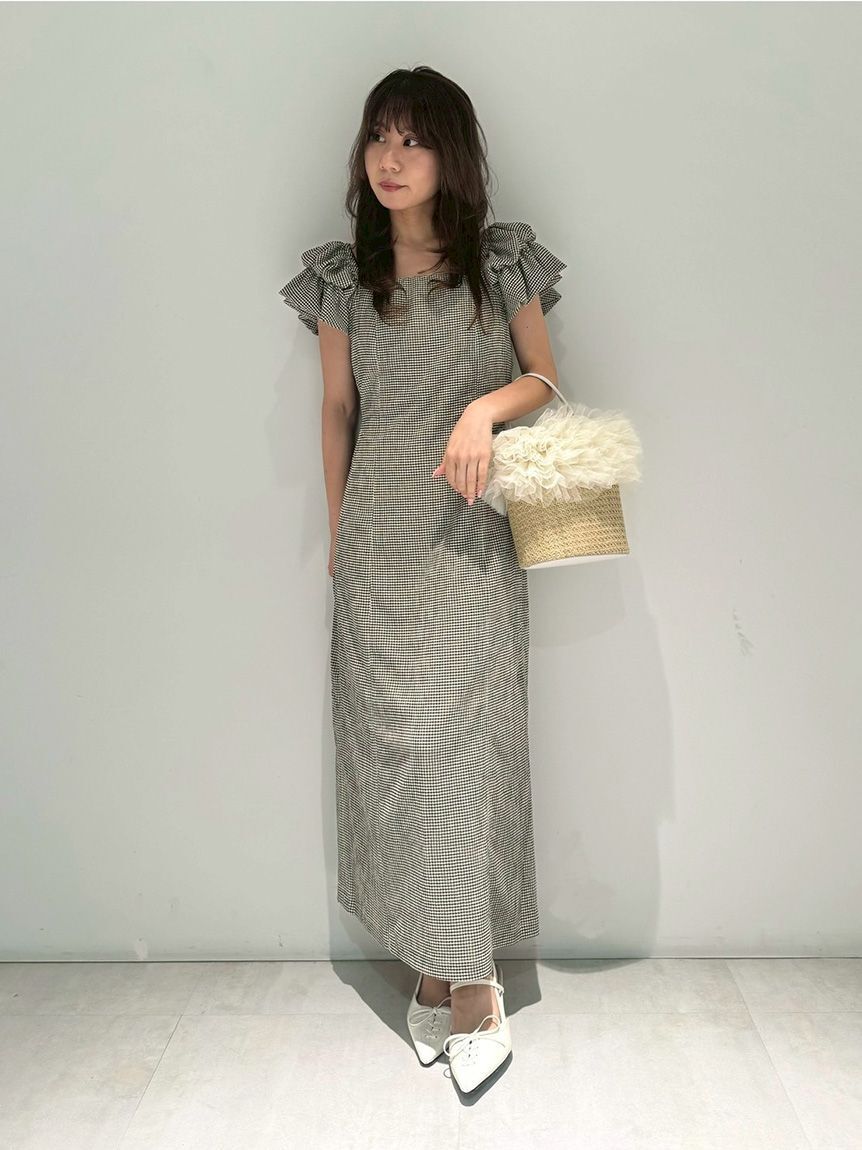 LILY BROWN「【新色追加】2wayダブルスリーブカットワンピース」|ワンピース|