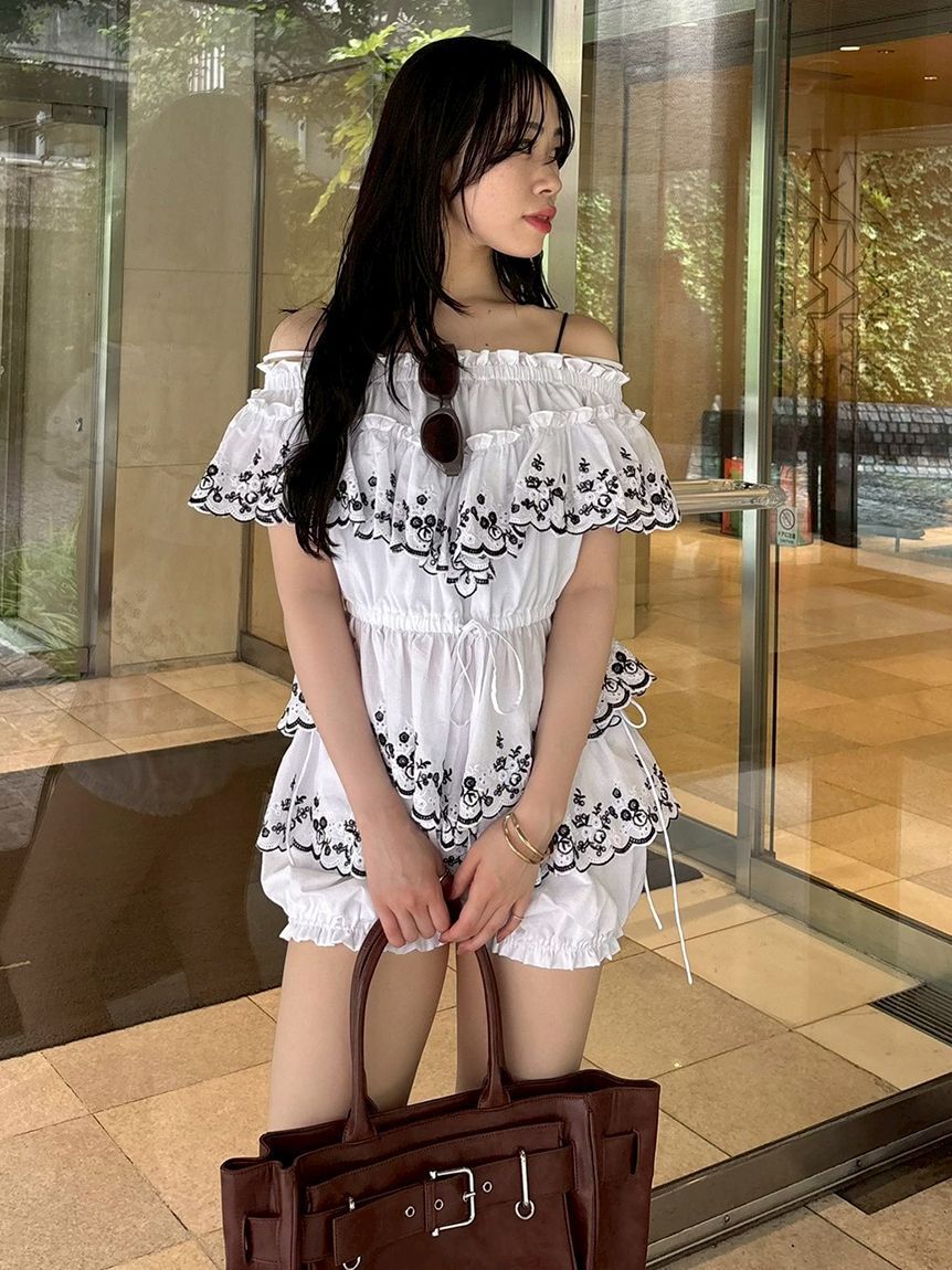 LILY BROWN「バリエレースバルーンショートパンツ」|その他|