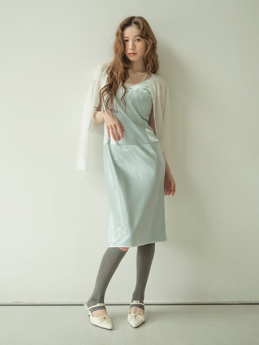 LILY BROWN「【ウォッシャブル】シアーラメカーディガン」|カーディガン|