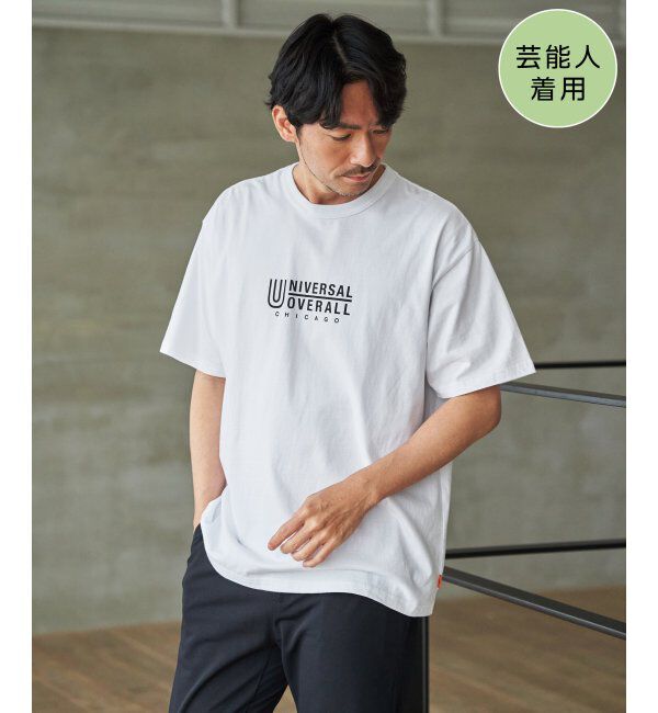 ikka「【MonoMax &times; 小泉孝太郎】UNIVERSAL OVERALL ユニバーサルオーバーオール DAILYプリントTシャツ」|Tシャツ・カットソー|ホワイト