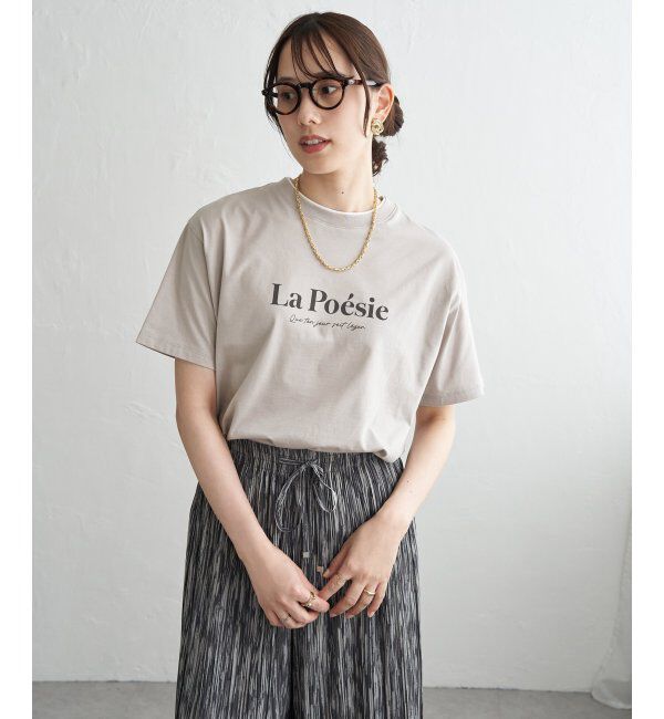 ikka「【接触冷感】裾レイヤードプリントTシャツ」|その他|