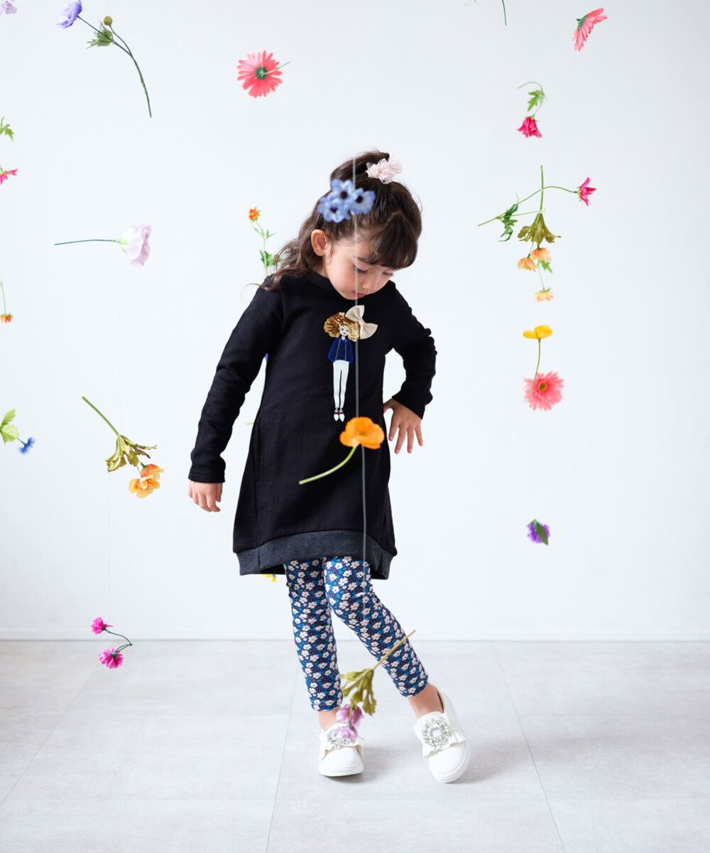 BACKYARD FAMILY「Rora 子供服 レギンス 通販 ルピナ スパッツ パンツ ズボン 小花柄 女の子 女子 子供」|レギンス・スパッツ|