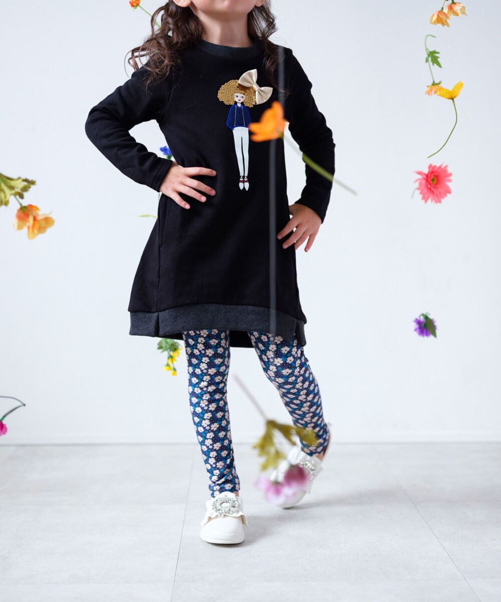BACKYARD FAMILY「Rora 子供服 レギンス 通販 ルピナ スパッツ パンツ ズボン 小花柄 女の子 女子 子供」|レギンス・スパッツ|