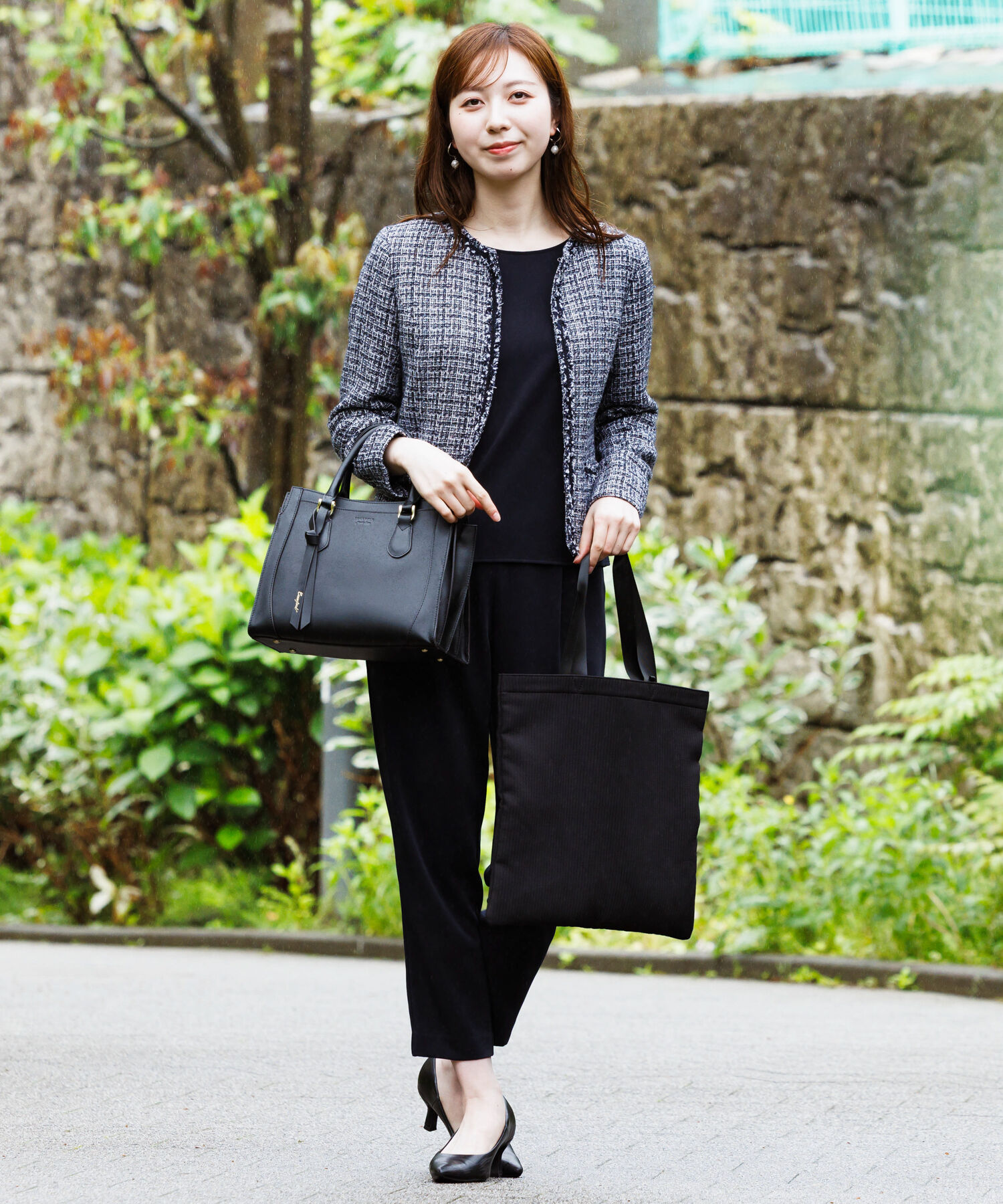  「本革 ハンドバッグ ショルダーベルト付き Jewelna Rose クロフォード シンクブラック 16311」|トートバッグ|