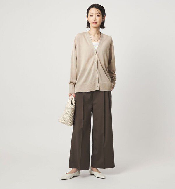 UNITED ARROWS green label relaxing「シャーリー Vネック ニット カーディガン ウォッシャブル」|カーディガン|