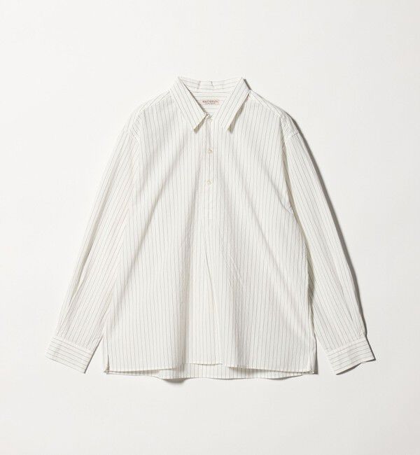 BEAUTY&YOUTH UNITED ARROWS「TYP ワッシャー ピンストライプ プルオーバーシャツ 」|シャツ・ブラウス|