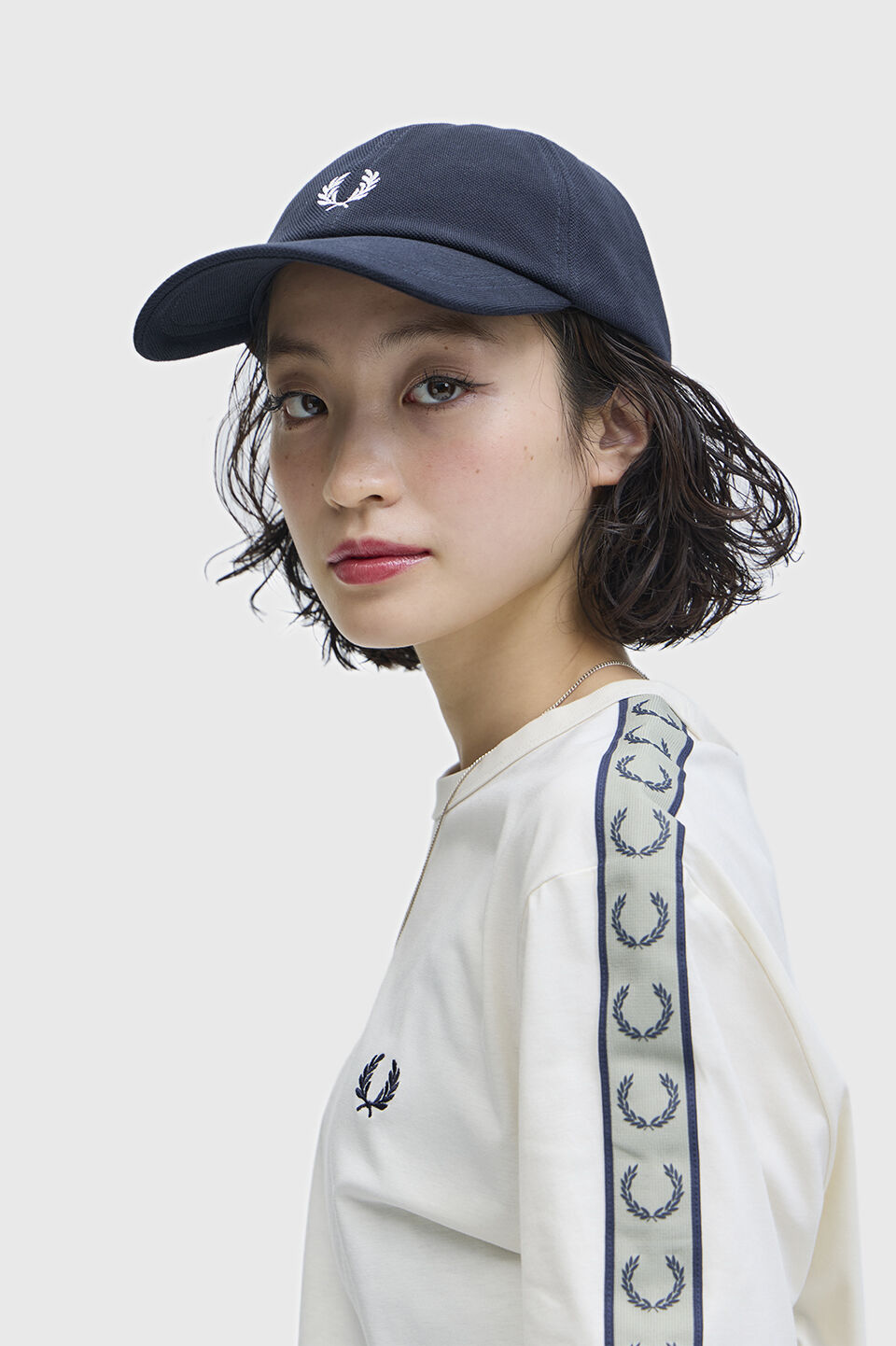 FRED PERRY 「Pique Classic Cap／ピケクラシックキャップ」|キャップ・キャスケット|NAVY
