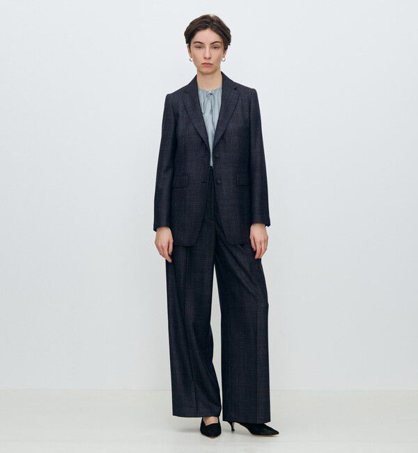 TOMORROWLAND collection「SILK AIR PANE タックワイドパンツ」|その他|