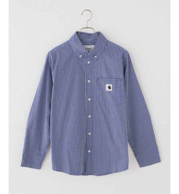 JOINT WORKS「CARHARTT WIP / カーハート ダブリューアイピー W' L/S GROFF SHIRT」|シャツ・ブラウス|ネイビー