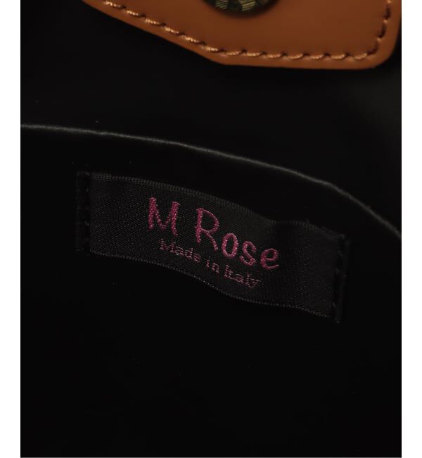  「M Rose/エンメローズ ラウンドレザートートバッグ」|トートバッグ|